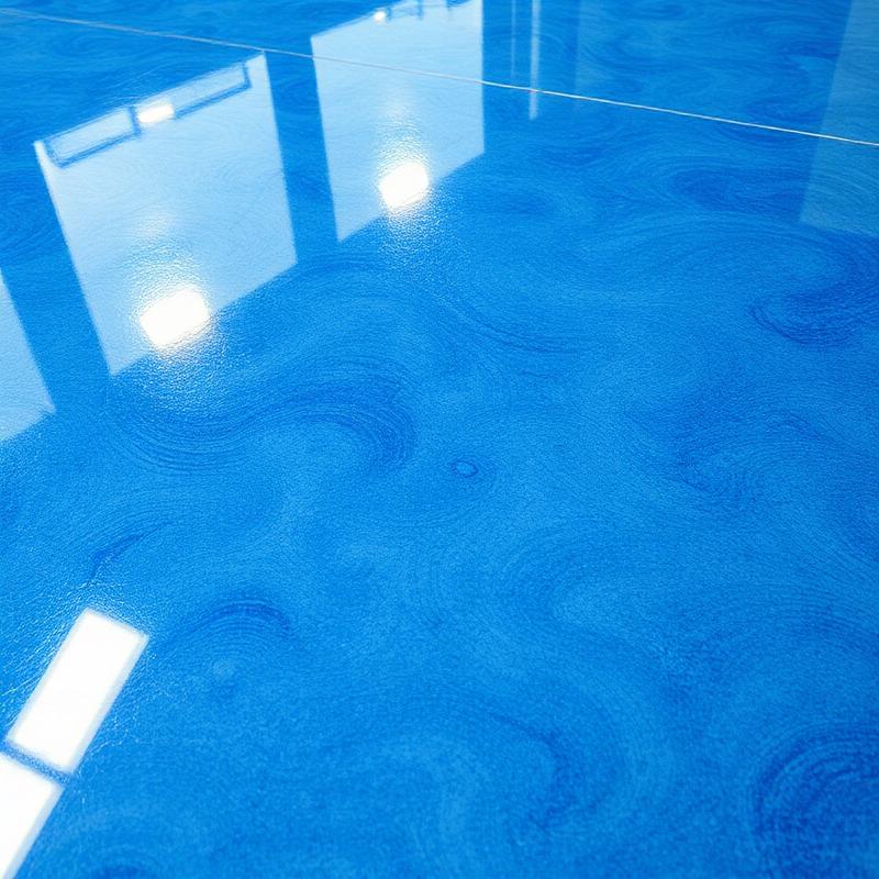 Metallic epoxy floor menifee close up detail